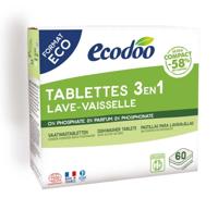 Vaatwas tabletten 3-in-1 geconcentreerd XL bio 60 Stuks - thumbnail
