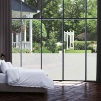 VidaXL Raamfolie mat 0,9x5 m pvc grijs - thumbnail