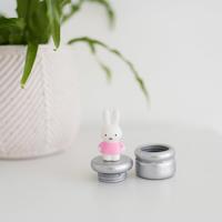 Nijntje Houten Melktandendoosje Roze/Zilver - thumbnail