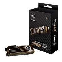 MSI SPATIUM M570 PCIE 5.0 NVME M.2 1TB HS internal solid state drive PCI Express 4.0 3D NAND - thumbnail