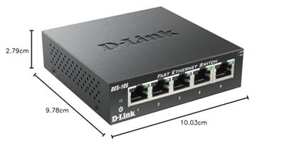 D-Link DES-105 Unmanaged L2 Black
