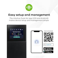 Zyxel NR2301 draadloze router Dual-band (2.4 GHz / 5 GHz) 5G Zwart - thumbnail