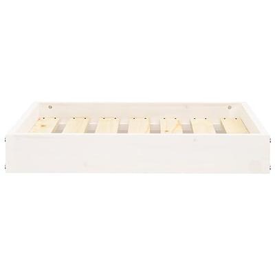 vidaXL Hondenmand 61,5x49x9 cm massief grenenhout wit, hondenbed, houten hondenbed, hondenmeubels, dierenbed, hondenmeubel, hondenmeubelen