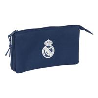 Pennenetui met 3 vakken Real Madrid C.F. Marineblauw 22 x 12 x 3 cm - thumbnail