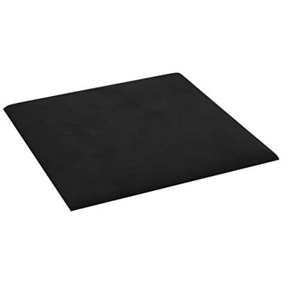 VidaXL Wandpanelen 12 st 1,08 m² 30x30 cm fluweel zwart - thumbnail