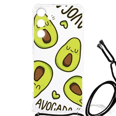 Samsung Galaxy A25 Stevig | Bumper Hoesje | Avocado Singing Samsung Galaxy A25 Stevig | Bumper Hoesje | Avocado Singing