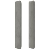 Boxspring met matras fluweel lichtgrijs 90x190 cm - thumbnail