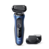 Braun Series 6 60-B1500s Elektrisch Scheerapparaat Met Baardtrimmer, Blauw - thumbnail