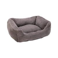 Beeztees Pluche ligbed kadi 47x37x18cm grijs - thumbnail