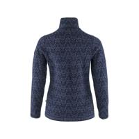 Fjallraven Snow Cardigan Fleece Dames Dark Navy L - thumbnail