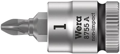 Wera 8755 A 05003353001 Kruiskop Pozidriv Dopsleutel-bitinzet PZ 1 1/4 (6.3 mm) Wera 8755 A 05003353001 Kruiskop Pozidriv Dopsleutel-bitinzet PZ 1 1/4 (6.3 mm)