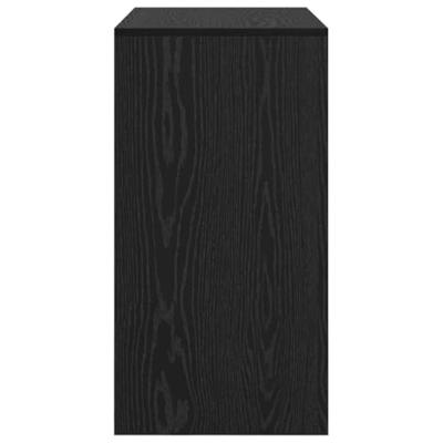 Bureau Zwart eiken 80 x 40 x 76 cm Bewerkt hout