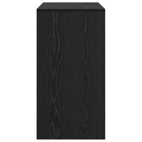 Bureau Zwart eiken 80 x 40 x 76 cm Bewerkt hout - thumbnail