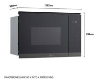Magnetron met Grill LG MG7Z2593B 25L - thumbnail