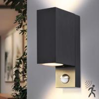 NØRD Up&Down Sensor - Aluminum - Wandarmatuur - 2xGU10 - Zwart - thumbnail