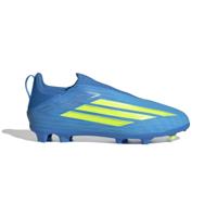 adidas F50 League Veterloze Gras / Kunstgras Voetbalschoenen (MG) Kids Blauw Neongeel - thumbnail