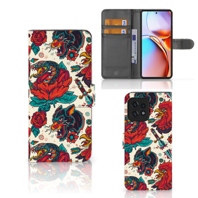 Telefoonhoesje met foto voor Motorola Edge 40 Pro Old Skool | Portemonnee hoesje