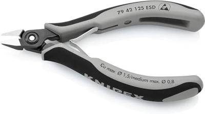 Knipex Zijsnijtang spitse-kop 125 mm ESD - 7942125ESD - thumbnail