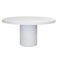 Giga Meubel - Eettafel Rond Wit 150cm - Eco Composiet - Eden - thumbnail