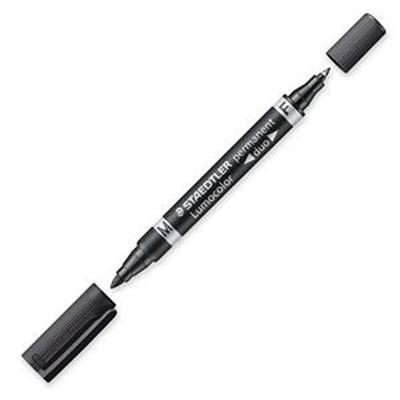 Permanente markeerstift Staedtler Lumocolor 348-9 Zwart (10 Stuks)
