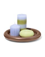 HEMA Kaarsenonderzetter ⌀26.5x3cm hout bruin (bruin) - thumbnail