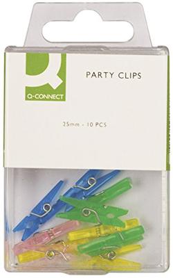 Q-CONNECT wasknijper, mini, 25 mm, doos van 20 stuks
