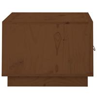 Salontafel 80x50x35 cm massief grenenhout honingbruin - thumbnail