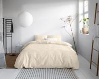 RoyalTextile - Uni Satijn Dekbedovertrek Katoen-Satijn - Zand - 200 x 200/260 - thumbnail