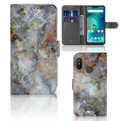 Xiaomi Mi A2 Lite | Bookcase | Marmer Grijs