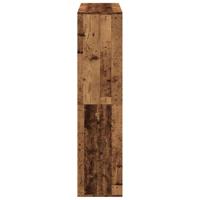 Kamerscherm 100x33x135 cm bewerkt hout oud houtkleurig - thumbnail