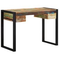 Bureau massief gerecycled hout - thumbnail