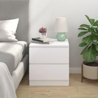 Artistiq Nachtkastje 'Youba' 2 lades, kleur Wit - thumbnail