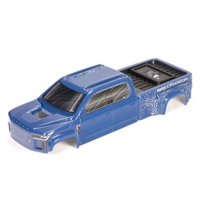 Arrma - Big Rock 4x4 crew cab clipless painted decaled trimmed body (Blue) (ARA-1386)