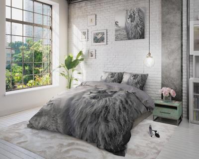 RoyalTextile - King of Nature Dekbedovertrek - 100% Katoen - Grijs - 140 x 220
