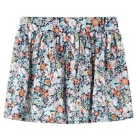Kinderrokje bloemenprint 116 donkerblauw - thumbnail