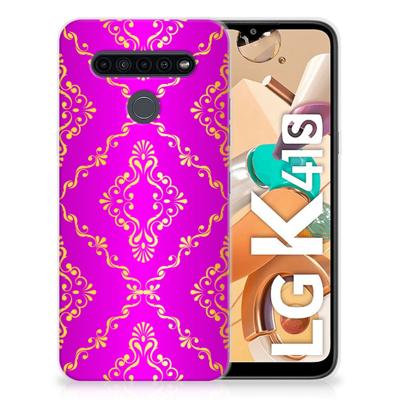 Siliconen Hoesje LG K41s Barok Roze Siliconen Hoesje LG K41s Barok Roze