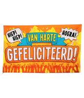 Gevelvlag Gefeliciteerd XXL - thumbnail
