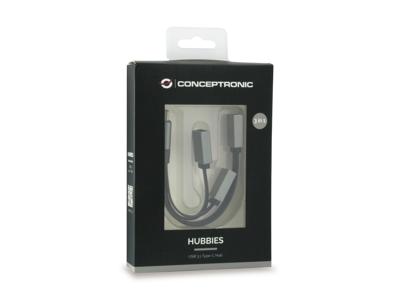 Hub USB Conceptronic 110514407 Grijs