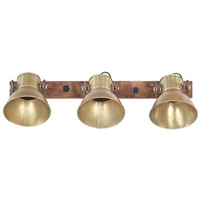 VidaXL Wandlamp industrieel e27 65x25 cm messingkleurig