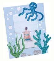 Glitter schuim, 10 vellen BASIC FOLIA meerkleurig - thumbnail