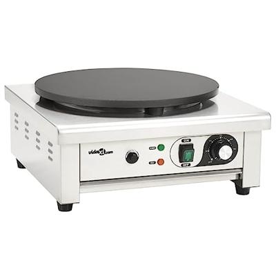 VidaXL Elektrische crêpemaker met lekbakje 40 cm 3000 w