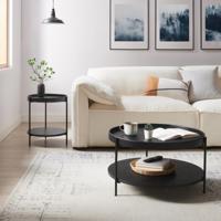 Artistiq Salontafel 'Sylver' set van 2, kleur zwart - thumbnail