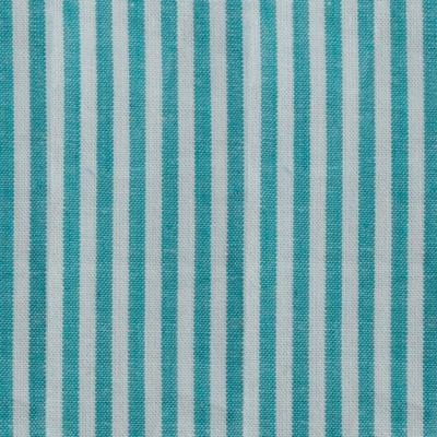 Vaessen Creative • coco-ton katoen stof 45x50cm basic turkoois gestreept