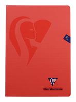 Clairefontaine schrift mimesys voor ft A4, 80 bladzijden, kaft in PP, geruit 4 x 8, geassorteerde kleuren - thumbnail