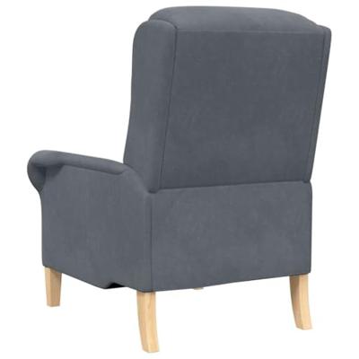 Fauteuil Donkergrijs 76 x 94 x 102 cm Fluweel