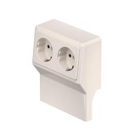 OBO Bettermann SL 2GT2050 cws Inzetstuk voor stopcontact voor Accessoires voor elektroplintsysteem Crème-wit 1 stuk(s) - thumbnail