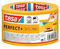 tesa Perfect+ 56539-00000-00 Schilderstape Geel (l x b) 100 m x 30 mm 2 stuk(s) - thumbnail