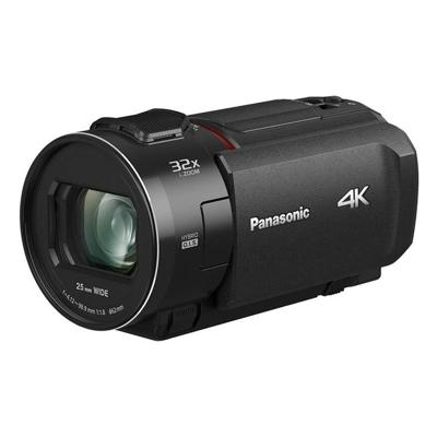 Panasonic VX3 | 4K camcorder (videokwaliteit 4K 25p, 24 x optische zoom, groothoek 25 mm, tactdisplay, gestabiliseerd, AF 4K, HDR) zwart - Franse versie