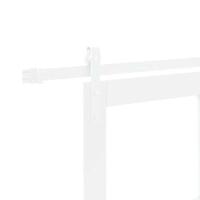 Schuifdeur met beslag ORKDAL massief hout en glas wit - thumbnail