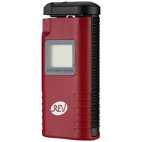 REV Batterijmeter - batterijtester 1,2 V 1,5 V 3 V 9 V - AAA, AA, C, D, knopb.v. PP3, rood - thumbnail